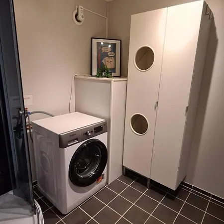 شقة Sentrumsnaer Sokkelleilighet